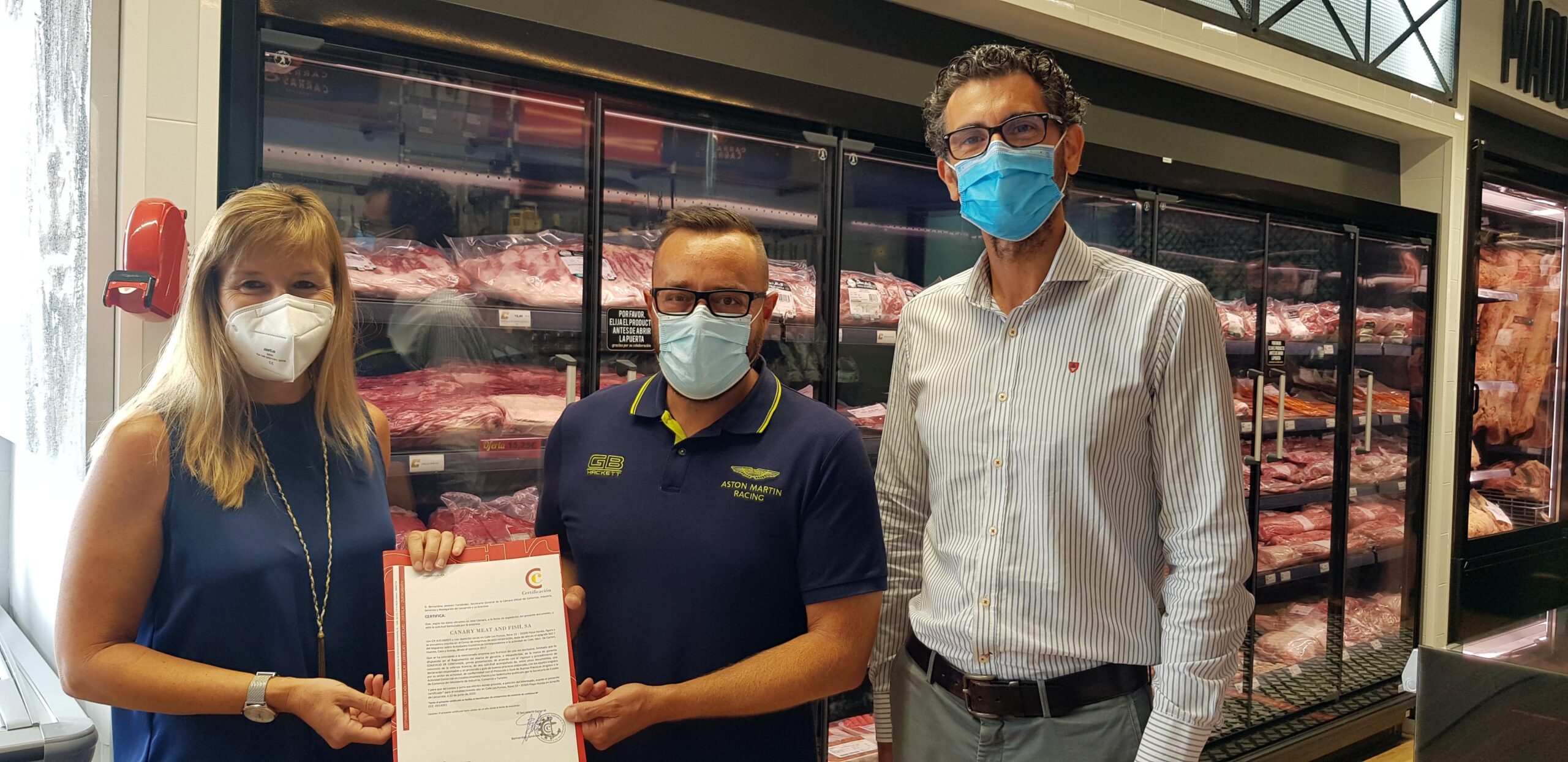 La Cámara de Lanzarote entrega el primer sello ‘Comercio de Confianza’ a Canary Meat and Fish