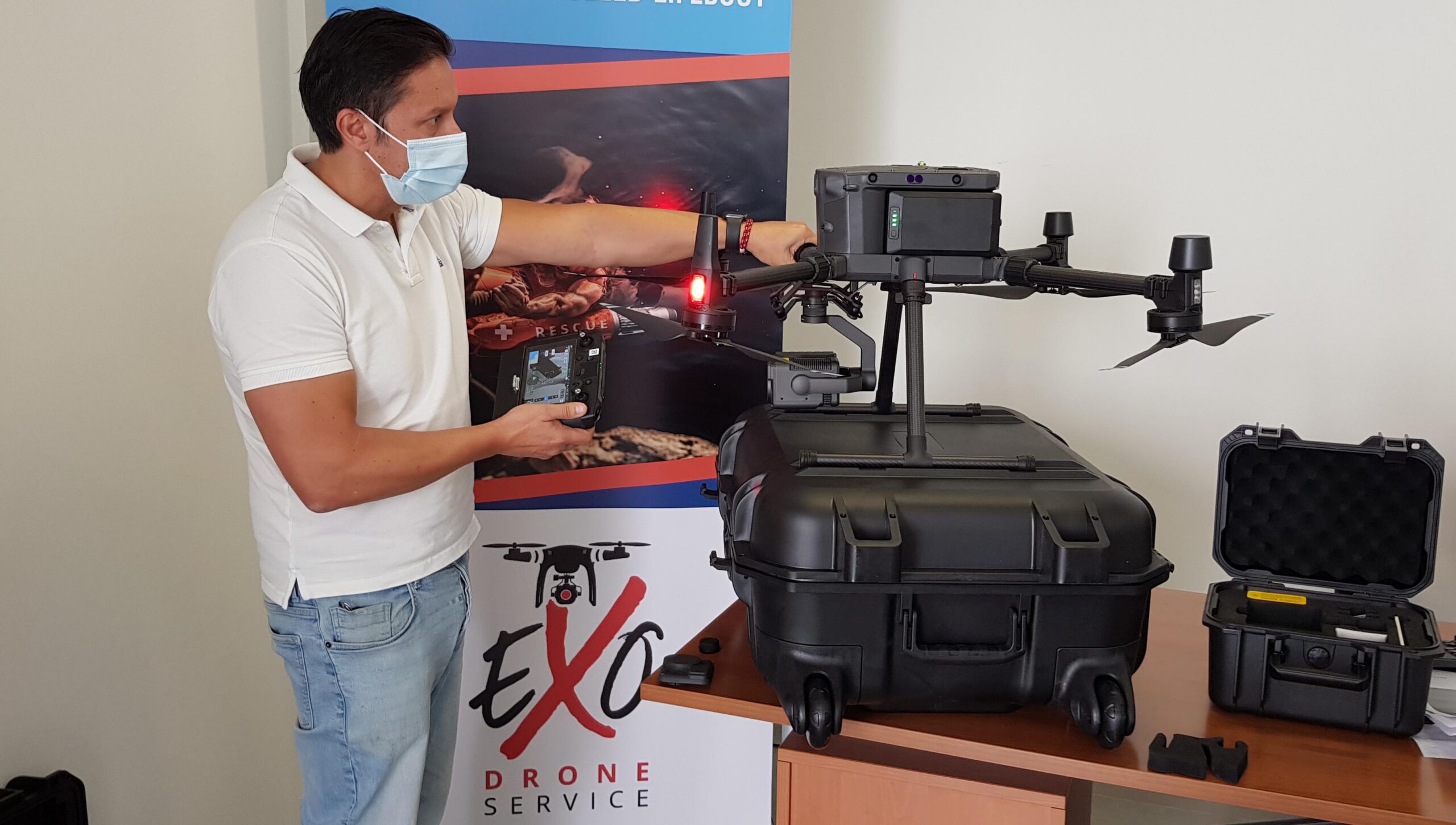El dron de rescate más grande de   Canarias ya está en Lanzarote