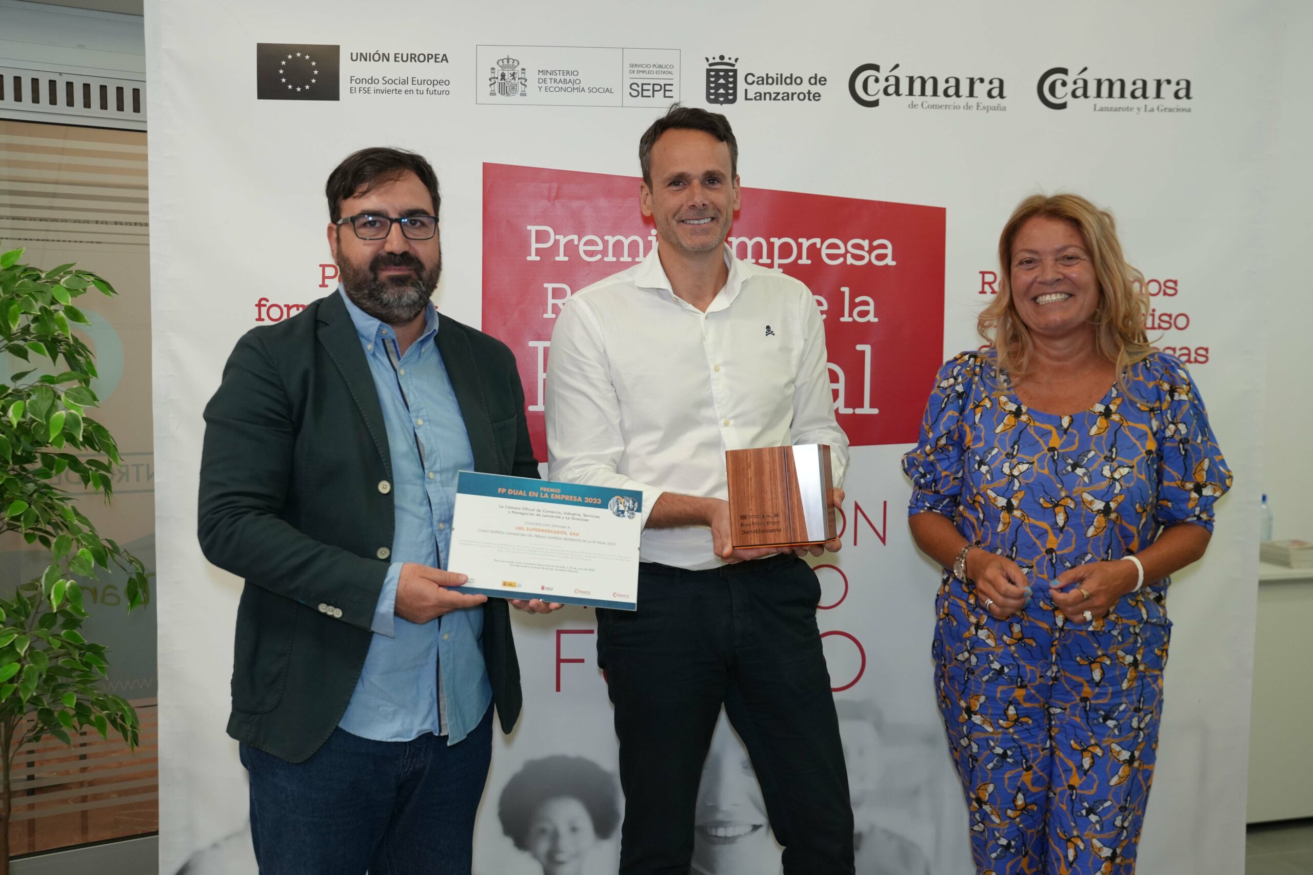 Lidl Supermercados gana el III Premio Empresa Referente de la FP Dual de Lanzarote