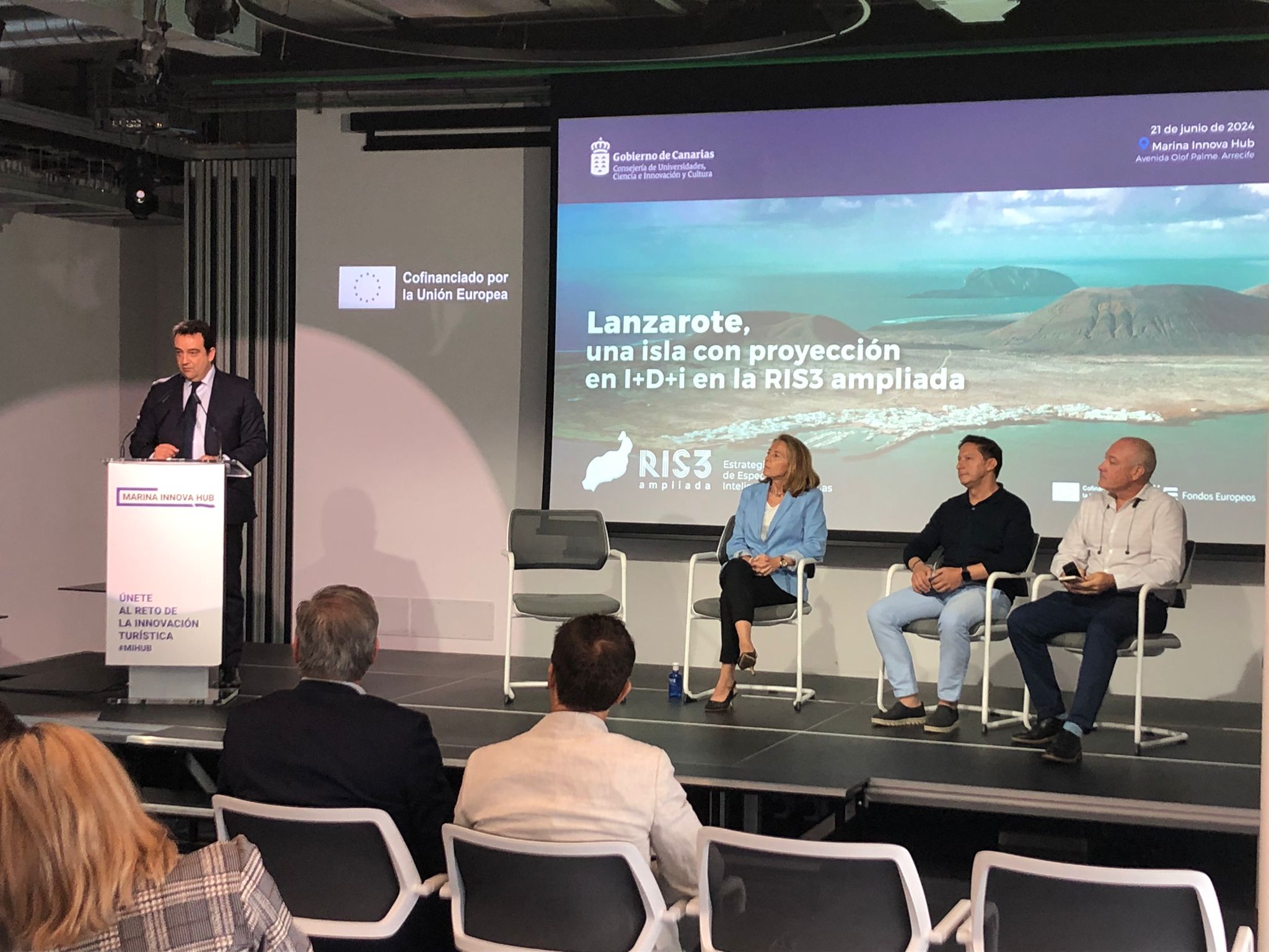 El Presidente de la Cámara de Comercio de Lanzarote y La Graciosa participa en el evento «Lanzarote, una isla con proyección en I+D+i en la RIS3 ampliada»