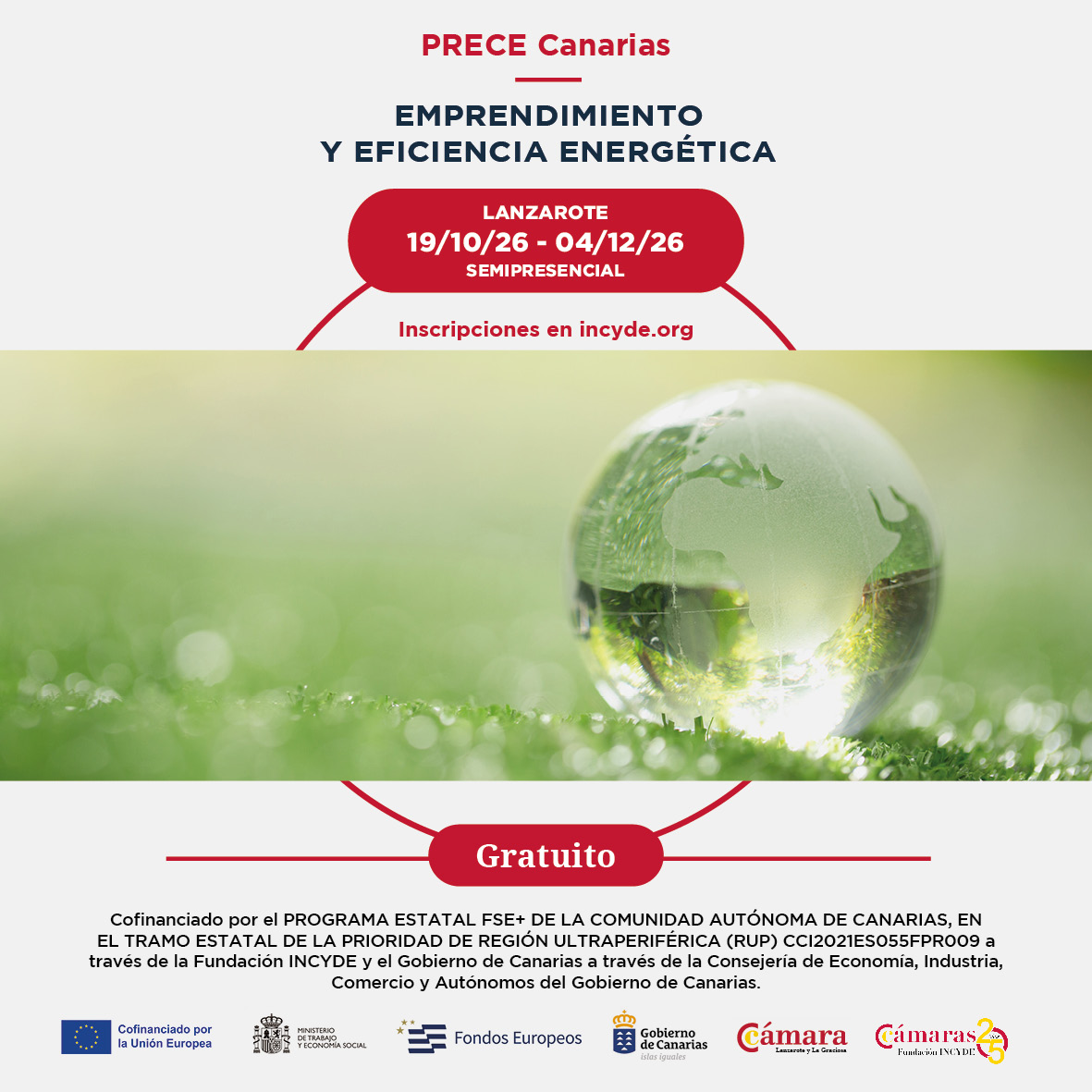 La Fundación INCYDE impulsa un programa gratuito en eficiencia energética para capacitar a emprendedores y empresas en Lanzarote