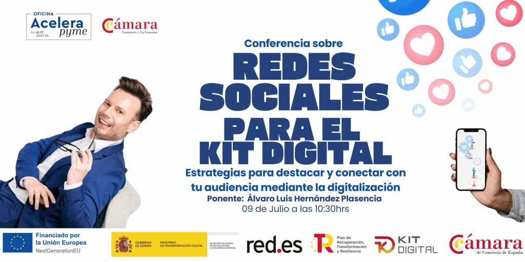 Conferencia sobre Redes sociales – Estrategias para destacar y conectar con tu audiencia mediante la digitalización (Banner mediano (EE. UU.) (horizontal)) (8)