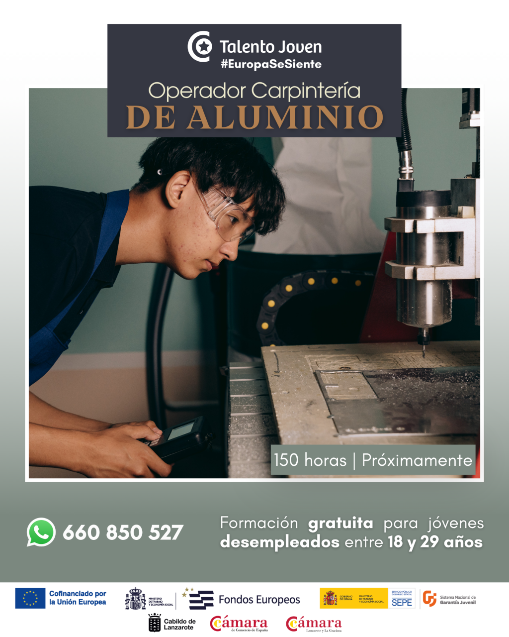 Operador Carpintería de Aluminio-Cartel