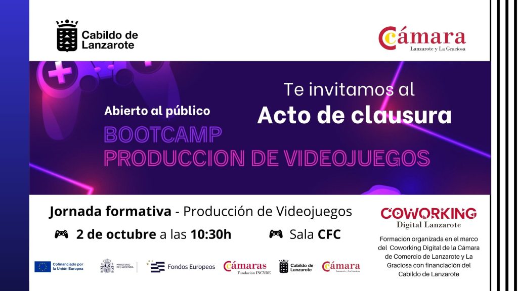 boletín acto clausura videojuegos