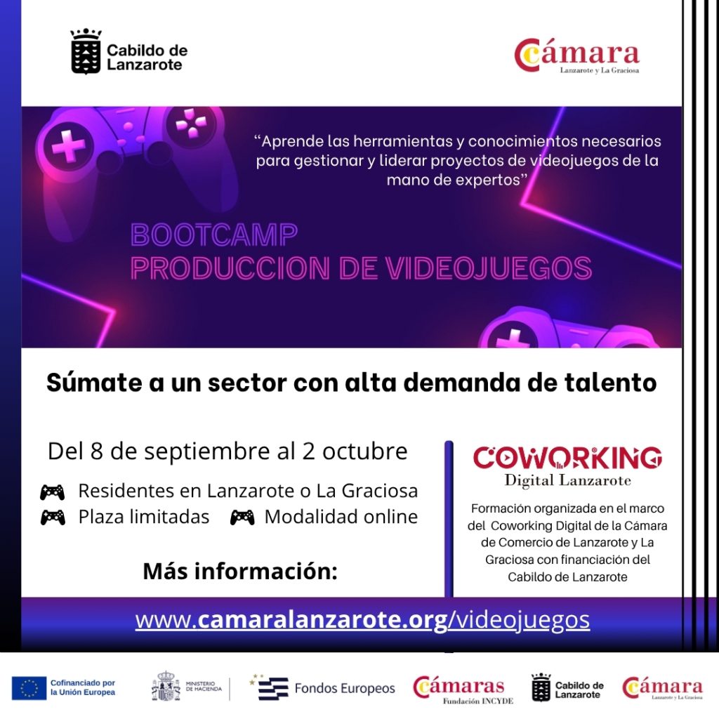 bootcam produccion videojuegos